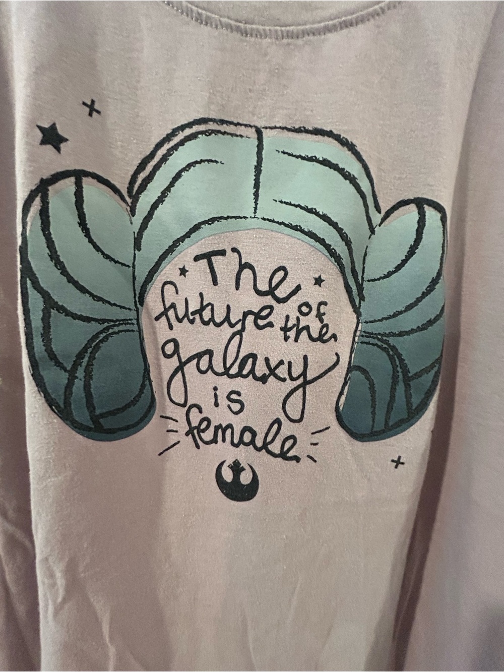 Star Wars Pink Crewneck Graphic Tee